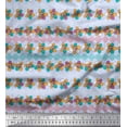 thumbnail image 1 of Soimoi Velvet Fabric Diamond Shape & Floral Artistic Print Fabric by The Yard 58 Inch Wide, 1 of 1
