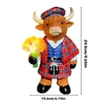 thumbnail image 4 of Highland Cow Light Statue Resin Highland Cow Decor 10in Highland Cow Gifts Birthday Valentine's Day, 4 of 8