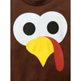 thumbnail image 5 of Mikrdoo Baby Boy Turkey Print Outfits Thanksgiving Pullover Tops Elastic Full Print Pants 2Pcs Clothes Set 12-24 Months, 5 of 9