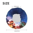 thumbnail image 6 of Disketp Lantern On Snow With Christmas Shower Caps,Reusable Shower Cap For Women, Double Layer Waterproof Hair Cap, Large Size For All Hair Lengths,For Girls Spa Home Salon Use, 6 of 9