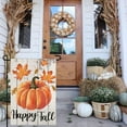 thumbnail image 2 of Happy Fall Garden Flag 12×18 Inch Double Sided Vertical Thanksgiving Yard Autumn Pumpkin Outdoor Decor DF076, 2 of 6