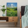 thumbnail image 5 of Qisvanset Framed Canvas Wall Art 12x16 Inch Serene Cloud Green Landscape Panoramic Canvas Art, 5 of 5