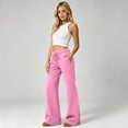thumbnail image 7 of Womens Flare Leg Sweatpants Drawstring Elastic Waist Jogger Pants 2026 Fall Travel Sweat Pants with Pockets, S, 7 of 7