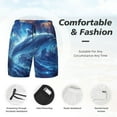 thumbnail image 5 of Lsque Mens Swim Trunks Beautiful Ocean Dolphin Pattern - Bathing Suit Compression Liner - Beach Swim Shorts Swimwear - (S-3XL) - Stretch Quick Dry -, 5 of 9