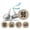 Brown (Burlap), variant on Darling Souvenir 190 Pcs Naughty Ninety Birthday Theme Stickers chocolate Labels-Gray