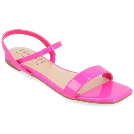 

Journee Collection Womens Karren Tru Comfort Foam Pull On Sling Back Flat Sandals