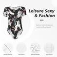 thumbnail image 4 of Balery Cute Poodle Dog Body de cuello redondo de manga corta para mujer Tops de manga corta Tops básicos-X-Large, 4 of 7