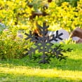 thumbnail image 5 of Moocorvic Christmas Snowflake Yard Signs, Xmas Decorative Snowflake Garden Stakes Winter Holiday Lawn Decorations Sign Decoration for Christmas Lawn Decor (Black), 5 of 6