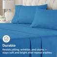 thumbnail image 4 of CGK Linens Extra Soft Pillowcases Set of 4 - Queen / Standard Size Hotel Luxury Breathable & Cozy 4-Piece Pillow Covers, Royal Blue, 4 of 6