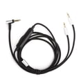 thumbnail image 2 of Cable de auriculares, cable de audio negro 1.2m/3.9 pasteles resistente a la corrosión de 3.5 mm A 2.5 mm Control de alambre para HD202 HD497 HD447 HD212 Pro EH250, 2 of 7