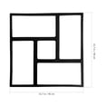 thumbnail image 3 of DIY Pavement Mold Plastic Path Maker Concrete Die Manually Paving Path Mold, 3 of 9