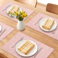 thumbnail image 2 of Unique Bargains Faux Leather Placemats for Kitchen Home Peach Pink 17.7"x11.8", 2 of 6