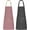 Black Pinstripes/Pink Pinstripes, variant on 2 Pack Kitchen Cooking Aprons, Adjustable Bib Soft Chef Apron with 2 Pockets for Men Women
