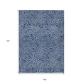 thumbnail image 3 of HomeRoots 599824 9 x 12 ft. Navy Blue & Gray Abstract Washable Indoor & Outdoor Rectangle Area Rug, 3 of 5