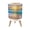 Color 3, variant on Small Trash Can with Lid Sun Blue Wave Coastal Beach Gold Sun Scenery Sunset 1.8 Gallon Dog Proof Trash Can Round Garbage Can Waste Bin Wastebasket for Bathroom Bedroom Living Room