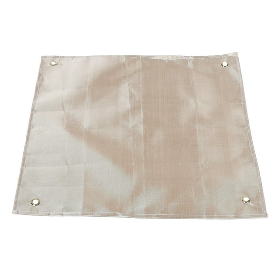 UPKOCH 1Set Fireproof Mat for Under Fire Pit Beige Fiberglass Outdoor Use