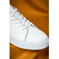 thumbnail image 6 of Men’s Genuine Leather Lace-Up Casual Sneakers, 6 of 9