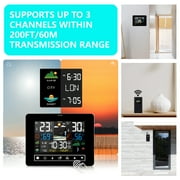Ant Class Wireless Weather Station, Weather Thermometer Forecast Station with Calendar and Adjustable Backlight for Home with Outdoor Sensor