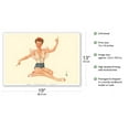 thumbnail image 2 of Miss May - 1944 Esquire Magazine - Vintage Pin Up Girl Print by Alberto Vargas - Master Art Print (Unframed) 13in x 19in, 2 of 4