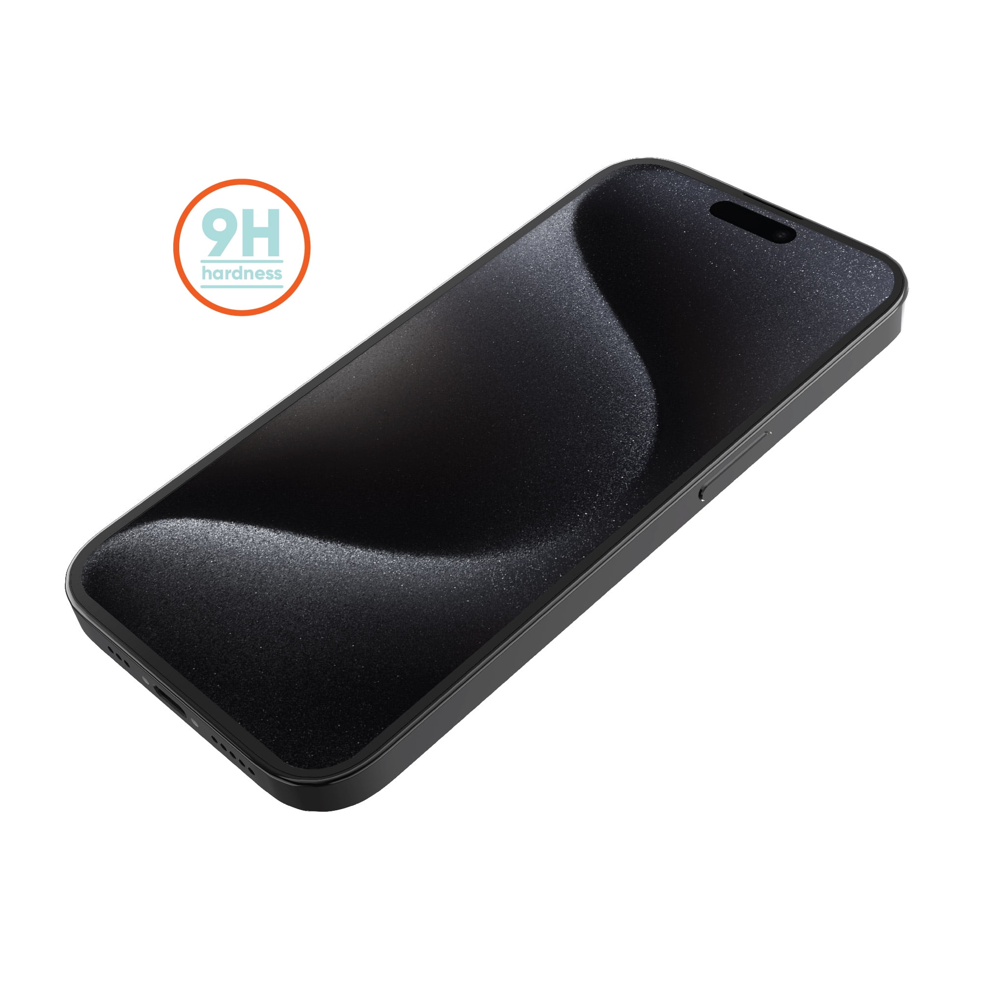 onn. Mirror Glass Screen Protector for iPhone 15 Pro Max - Mirror Finish