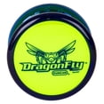 thumbnail image 1 of Yo-Yo Duncan Dragonfly azul con tapa verde, diseño de transeje, 1 of 5