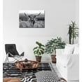 thumbnail image 5 of WFSposter Highland Cow Wall Art Black and White Animal Wall Decor Canvas Cow Picture Highland Cow Prints Paintings Framed for Living Room Bathroom (12x16 inch), 5 of 6