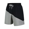 thumbnail image 2 of XINPING Men Swim Shorts Black Casual Retro Funny/novelty Print Quick-Dry Swimming Swimsuit Beach Shorts Big and Tall Upf 50+ Sun Protection Mens Summer Clothes, 2 of 6