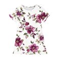 thumbnail image 4 of RXIRUCGD 2025 Vêtements d'Été pour Enfants 3-12 Ans Mode Imprimée Pyjama Rêveur Mi-Mollet Chemise de Nuit, 4 of 4