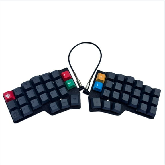 Corne V4 Split Ergonomic Mechanical Keyboard Kit, Hot-Swappable with QMK/VIA & RGB Backlight