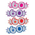 thumbnail image 2 of Beistle Club Pack of 192 Multi-Colored Mini Glittered Foil "60" Cutout Party Decorations 5.56, 2 of 2