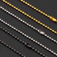 thumbnail image 3 of Guardurnaity Collar Bola Cuentas Colgante Gargantilla Cadenas de moda delicadas Llavero Cadena Joyería Mujeres Hombres Regalos Autoensamblaje Ropa, zapatos y accesorios Miscelánea Negro 60 cm/2.4 mm, 3 of 6