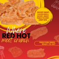 thumbnail image 3 of 2-Pack Red Hot Fried Pork Rinds, 2.6 oz Bag Spicy Hickory Smoked Flavor, Extra Crunchy Airy Chips Protein-Packed Party Gourmet Snack with Bonus EB Essential Bag, 3 of 7