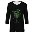 thumbnail image 3 of Women Blouse 3/4 Sleeve Petite, Ladies Tops And Blouses Long Sleeve Womens Sports Tops Loose Casual Tops Trendy Tunic Tops for Women 3Xl Fall Fashion Must Haves, 3 of 5