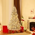 thumbnail image 4 of Costway 7 FT Snow-flocked Artificial Christmas Tree with 65 Sphere Lights 350 LED Lights, 4 of 10