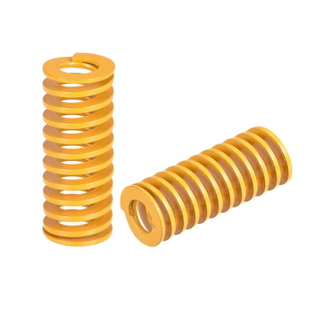 

Die Spring 14mm OD 35mm Long 2 Pack Stamping Light Load Compression Yellow