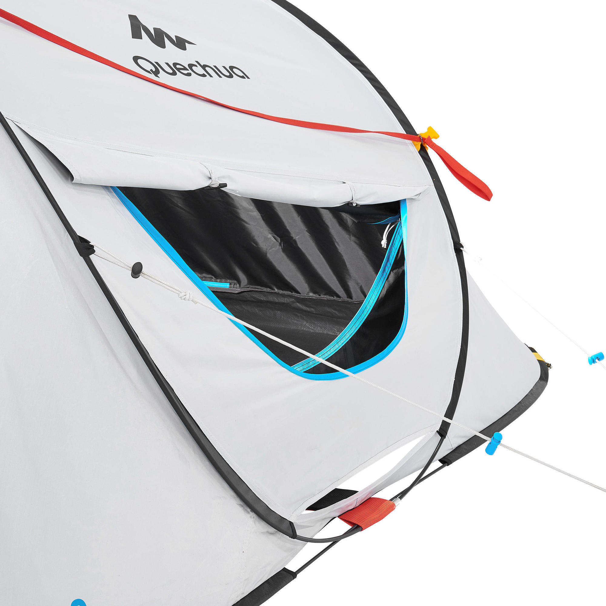 Decathlon Quechua Second Fresh  Black, 3-Person Instant Pop-Up Tent,  Waterproof, White