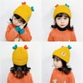 thumbnail image 6 of Soft Hats for Children Warm Autumn Winter Girls Boys Beanies Kids Caps Baby Knitted Hats GREEN S, 6 of 8
