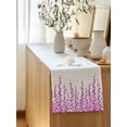 thumbnail image 5 of Table Runner 108 Inches Long for Kitchen Dining, Purple Dresser Scarf Farmhouse, Dining Table Decorations for Wedding/Parties, Polka Dots Watercolor Abstract Art 13 x 108 In, 5 of 8