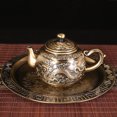 thumbnail image 5 of Juego de té de 6 uds., tetera Retro de dragón Fénix, bandeja para taza de té, juego de regalo, combinación de juego de té de aleación de estilo europeo para el hogar WD.WDQZL Hogar, 5 of 5