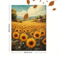 thumbnail image 3 of Qisvanset Framed Canvas Wall Art, 12x16 Inch Sunflower Field Rustic Farmhouse Summer Decor, 3 of 8