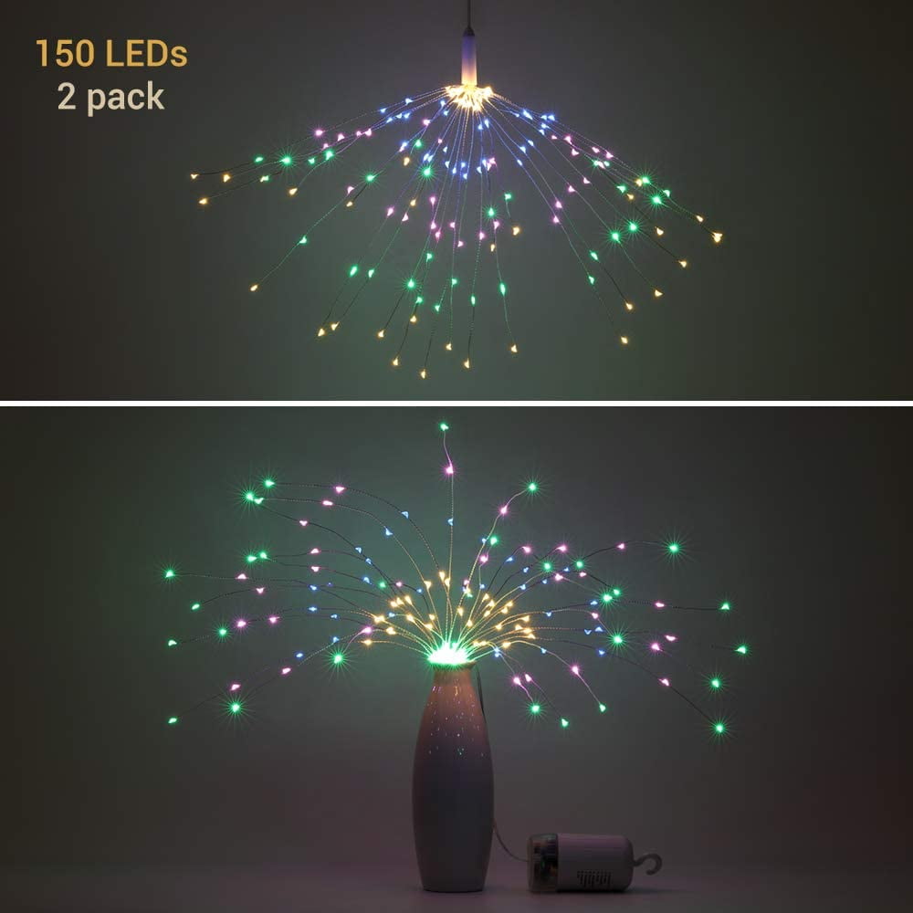F0F0 Hanging Starburst Light Firework LED Fairy String Light Home Wedding Decor` 