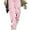 Pink, variant on Women's Solid Color Straight Loose Casual Pocket Cargo Pants