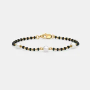 MDK JEWELS Pearl Gemstone Bracelet In 18k Yellow Gold 1.67 Gram