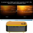 thumbnail image 2 of Mad Hornets A2000 Mini Portable Projector LCD 800 lumen Projectors Home Theater Yel US Plug, 2 of 13