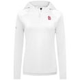 thumbnail image 2 of Women's Levelwear White St. Louis Cardinals Raven Insignia 2.0 Quarter-Zip Jacket, 2 of 3