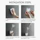 thumbnail image 5 of Cabezal De Ducha Sin Perforaciones Soporte De Cabezal De Ducha Ajustable De 360 ​​Grados Soporte De Cabezal De Ducha Montado En La Pared Speravity HA044983-02, 5 of 6