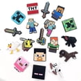 thumbnail image 4 of 18 Uds. De dijes de decoración de zapatos de Minecraft para niños y adultos, accesorios de bricolaje para zapatos Crocs - YX, 4 of 5