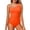 Orange, variant on Women's Jumpsuit Swimsuit Bare Back with Openwork Straps for Summer Beach
