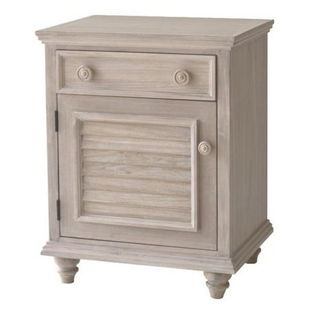 Cape May CM-NS01-DR Night Stand 1 Drawer 1 Door, Drift