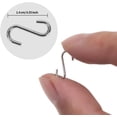 thumbnail image 5 of 100 ganchos mini S de 0,55 pulgadas de longitud, ganchos en S extra pequeños, ganchos de metal en forma de S para manualidades, joyería y colgar (plata), 5 of 5